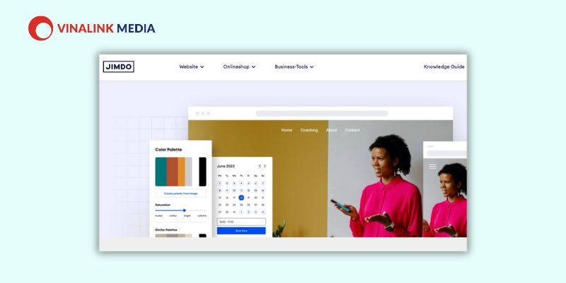Nền tảng thiết kế website Jimdo